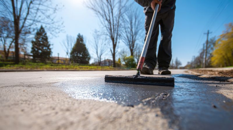 Local Asphalt Sealing pros at work