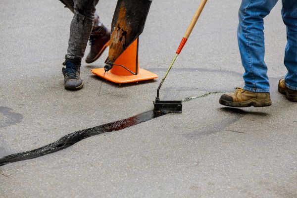 Parking Lot Crack Sealing in Surprise